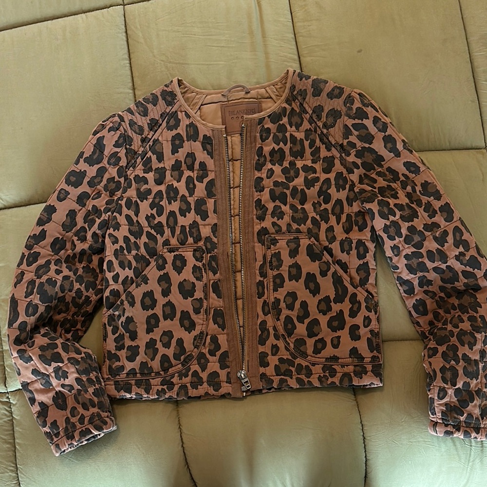 Free People Leopard Print Jacket - Brown and Black